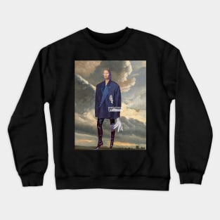 Mona Lisa Meets High Fashion and Rebel Culture Crewneck Sweatshirt